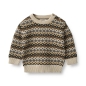 Preview: Wheat Jacquard Baby Strickpullover Elias multi blue
